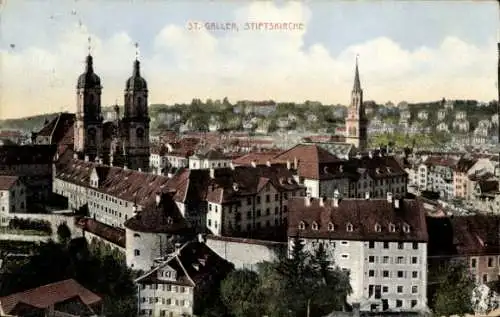 Ak Sankt Gallen Stadt Schweiz, Stiftskirche