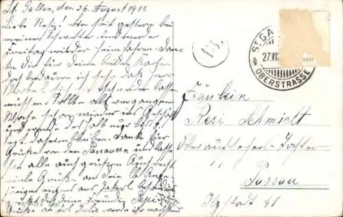 Ak Sankt Gallen Stadt Schweiz, Stiftskirche