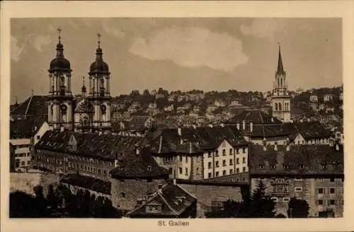 Ak Sankt Gallen Stadt Schweiz, Gesamtansicht