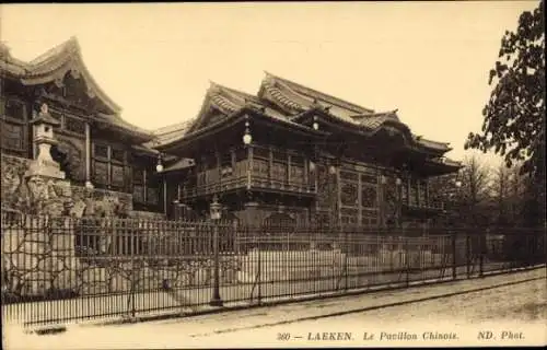 Ak Laeken Brüssel Brüssel, Der chinesische Pavillon