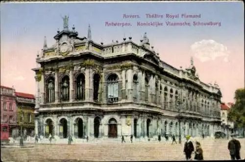 Ak Antwerpen Antwerpen Flandern, Königlich Flämisches Theater