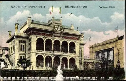 Ak Bruxelles Brüssel, Expo 1910, Weltausstellung, Pavillon de l'Italie