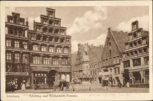 Ak Lüneburg in Niedersachsen, Schütting, Reichenbach-Brunnen