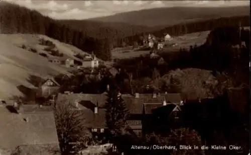 Ak Altenau Clausthal Zellerfeld im Oberharz, kleine Oker, Panorama