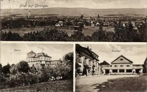 Ak Göttingen in Niedersachsen, Rohns, Saalbau, Gesamtansicht