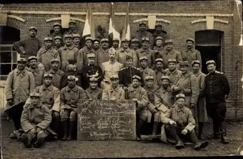 Foto Ak Französische Soldaten in Uniformen, Gruppenaufnahme, I WK