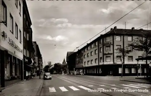 Ak Beeck Duisburg im Ruhrgebiet, Friedrich-Ebert-Straße, Hotel