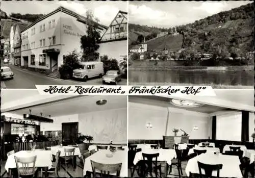Ak Klingenberg am Main Unterfranken, Hotel Fränkischer Hof, Innenansicht, Flusspartie