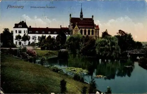 Ak Flensburg in Schleswig Holstein, Diakonissenanstalt