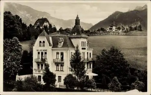 Ak Bad Reichenhall in Oberbayern, Villa Wilhelmine, Bergpanorama