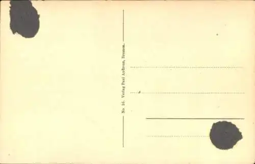 Ak Bremerhaven, Leuchtturm, Dampfschiffe, Ankerpoller