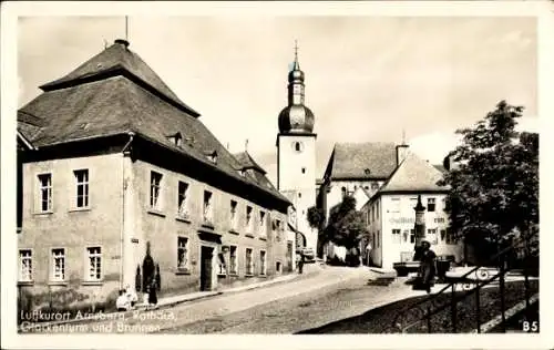 Ak Arnsberg im Sauerland Westfalen, Rathaus, Glockenturm, Brunnen