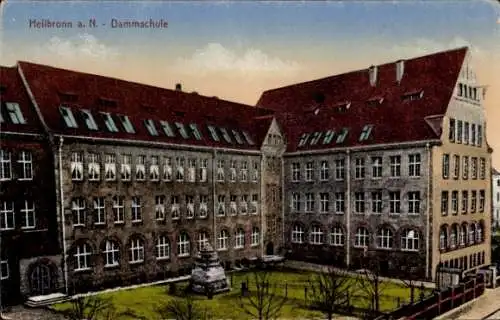 Ak Heilbronn am Neckar, Dammschule