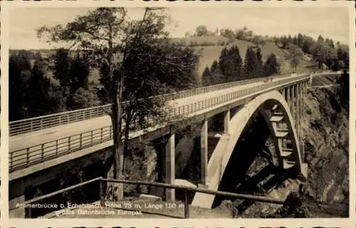 Ak Echelsbach Bad Bayersoien Bayern, Ammerbrücke, Betonbrücke