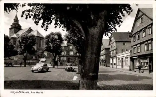 Ak Haiger in Hessen, Am Markt