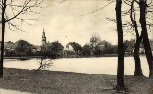 Ak Kirchenlamitz im Fichtelgebirge, Stadtweiher