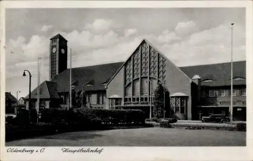 Ak Oldenburg im Großherzogtum Oldenburg, Hauptbahnhof