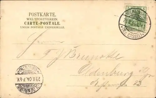 Ak Bad Wilhelmshöhe Kassel in Hessen, Neuer Wasserfall