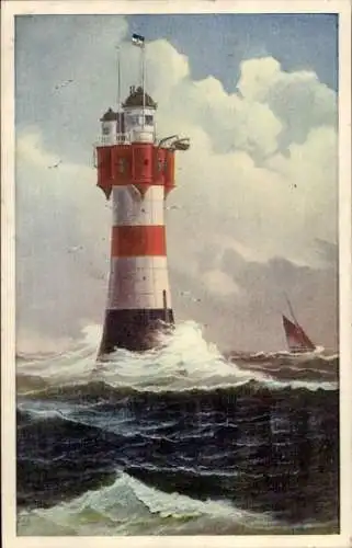 Ak Rotesand-Leuchtturm, Norddeutscher Lloyd Bremen