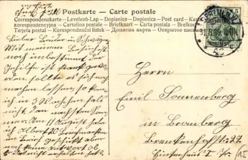 Ak Berlin Mitte, Reichsluftschiff Zeppelin III über dem Brandenburger Tor