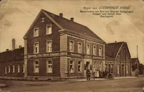 Ak Sterkrade Oberhausen am Rhein, Restauration zur Post