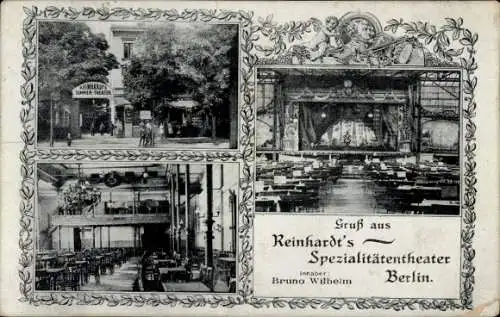 Ak Berlin Kreuzberg ?, Reinhardt's Spezialitätentheater, Innenansicht