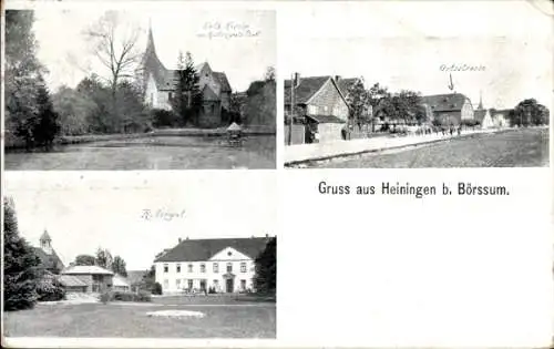 Ak Heiningen am Oderwald, Katholische Kirche, Rittergut