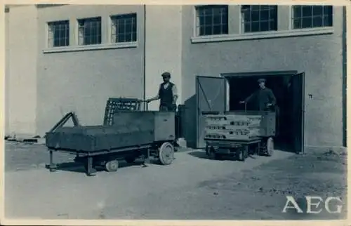 Ak Magdeburg an der Elbe, AEG Fabrik, Arbeiter