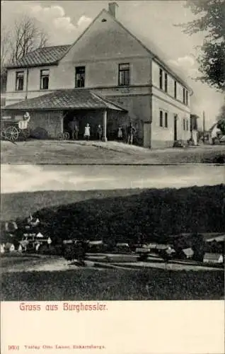 Ak Burgheßler An der Poststraße im Burgenlandkreis, Ortsansichten