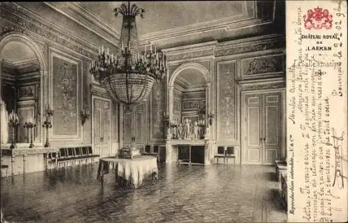 Ak Laeken Brüssel Brüssel, Königsschloss, Esszimmer