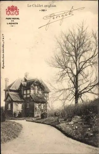 Ak Brüssel Laeken, The English Chalet, Royal Park