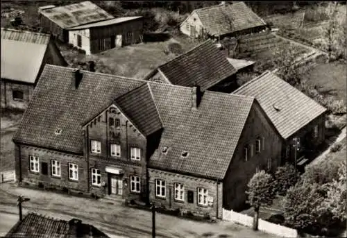 Ak Nessendorf Blekendorf in Schleswig Holstein, Nessendorfer Krug, Vogelschau