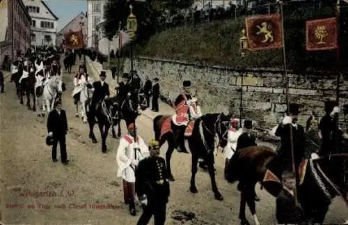 Ak Weingarten in Württemberg, Blutritt am Tage nach Christi Himmelfahrt