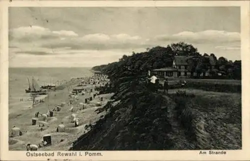 Ak Rewal Rewahl Pommern, Strand