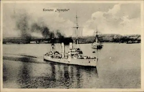 Ak Deutsches Kriegsschiff, Kreuzer Nymphe, Reichsmarine