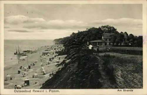 Ak Rewal Rewahl Pommern, Strand