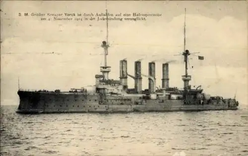 Ak Deutsches Kriegsschiff, S.M. Großer Kreuzer Yorck, Kaiserliche Marine