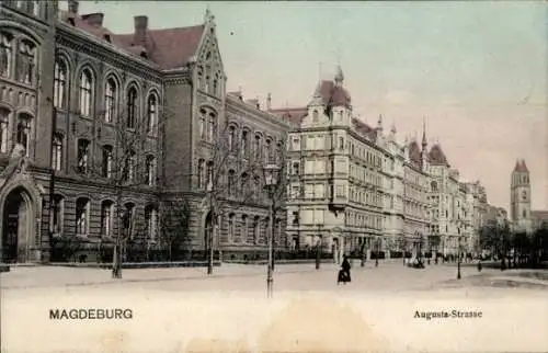 Ak Magdeburg an der Elbe, Augusta-Straße