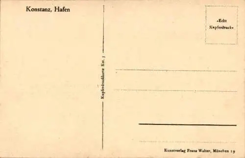 Ak Konstanz am Bodensee, Hafen, Zeppelin