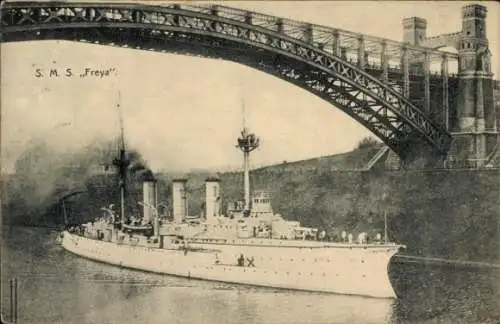 Ak Deutsches Kriegsschiff, S.M.S. Freya, Kaiserliche Marine