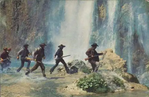 Sammelbild Karl May, Filmszene, Winnetou III, Unter Geiern, Nr. 150