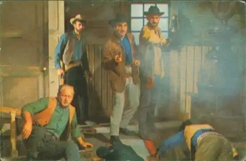 Sammelbild Karl May, Filmszene, Winnetou III, Unter Geiern, Nr. 167