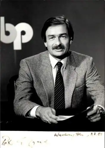 Ak Schauspiele Peter Ellgard, Potrait, Autogramm, ZDF