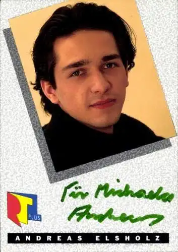 Ak Schauspieler Andreas Elsholz, Portrait, Autogramm, RTL