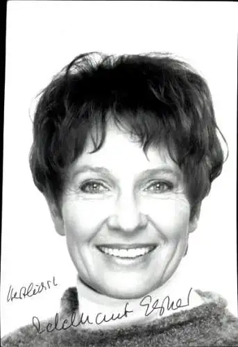 Ak Schauspielerin Edeltraut Elsner, Portrait, Autogramm