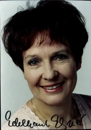 Ak Schauspielerin Edeltraut Elsner, Portrait, Autogramm