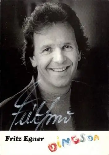 Ak Schauspieler Fritz Egner, Portrait, Autogramm, Dingsda
