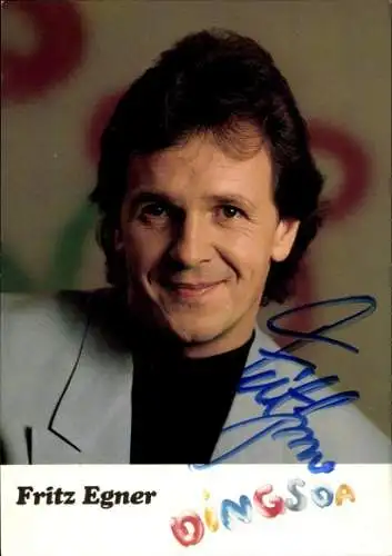 Ak Schauspieler Fritz Egner, Portrait, Autogramm, Dingsda