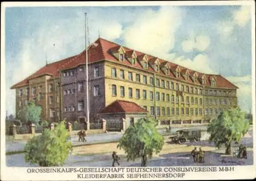 Ak Seifhennersdorf Oberlausitz Sachsen, Kleiderfabrik, Großeinkaufsgesellschaft dt. Consumvereine