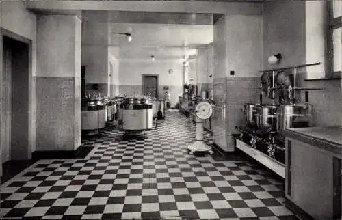 Ak Amberloup Sainte Ode Wallonien Luxemburg, Air et Soleil, Fondation Louis Empain, Küche